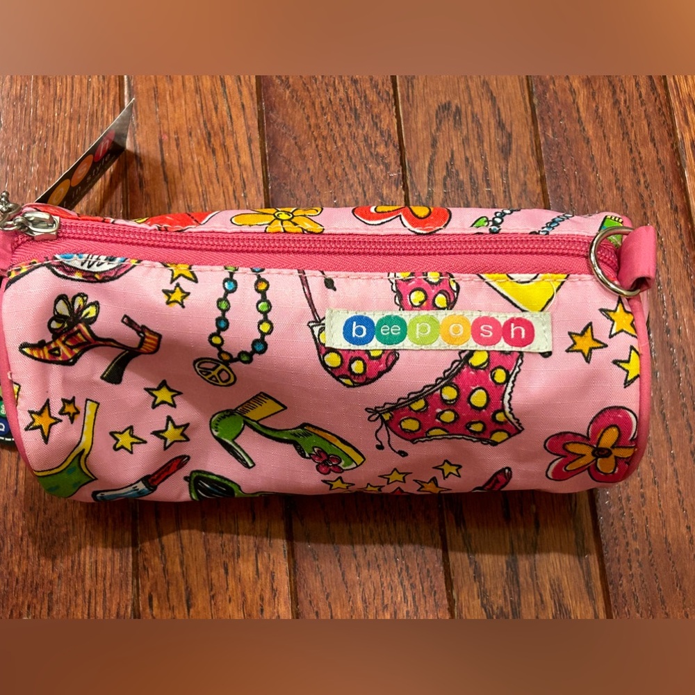 NWT Beeposh Cosmetic Bag Pencil Case